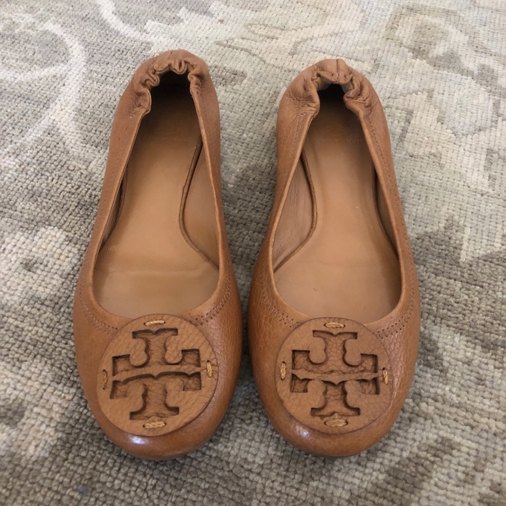 Tory Burch Minnie Travel Ballet Flats - Royal Tan